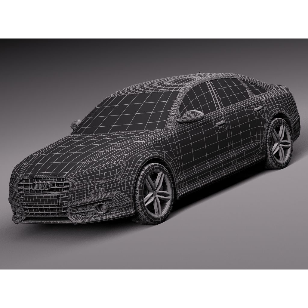 Audi A6 Sedan 2015 3D Model – High Poly Luxury Car, FBX - View 16
