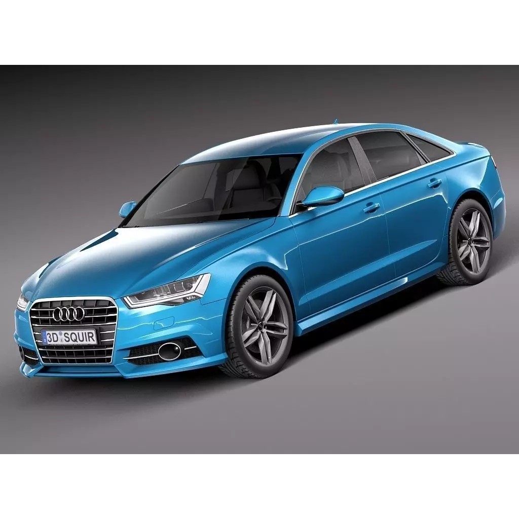 Audi A6 Sedan 2015 3D Model – High Poly Luxury Car, FBX - View 2