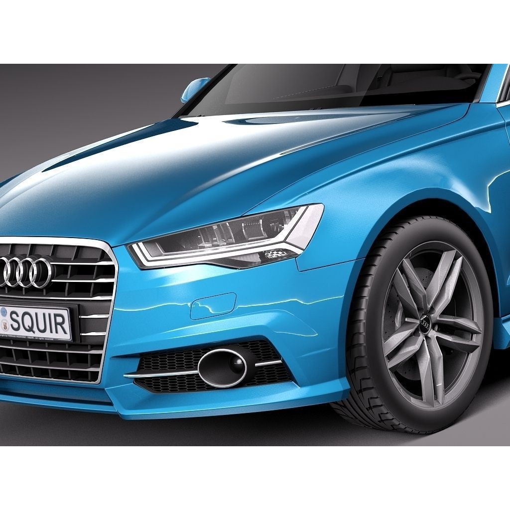 Audi A6 Sedan 2015 3D Model – High Poly Luxury Car, FBX - View 4