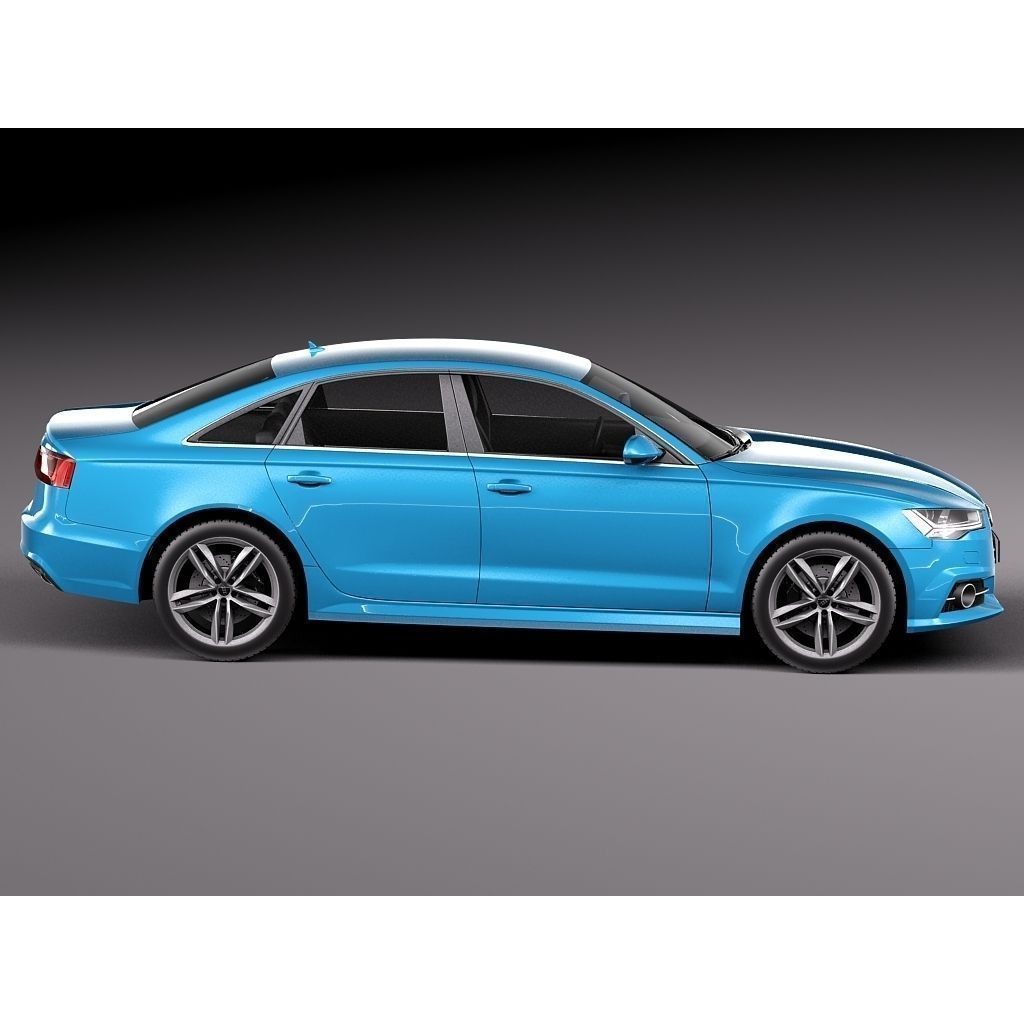 Audi A6 Sedan 2015 3D Model – High Poly Luxury Car, FBX - View 7
