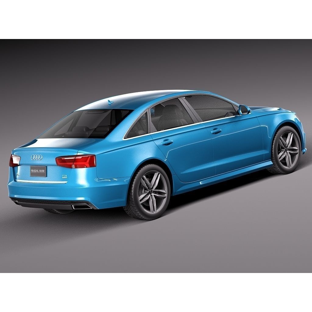 Audi A6 Sedan 2015 3D Model – High Poly Luxury Car, FBX - View 8
