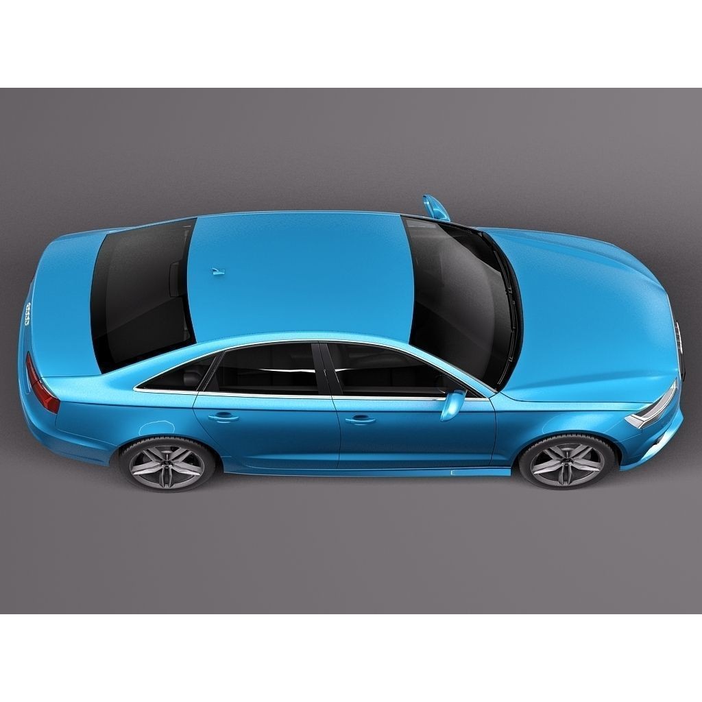 Audi A6 Sedan 2015 3D Model – High Poly Luxury Car, FBX - View 9