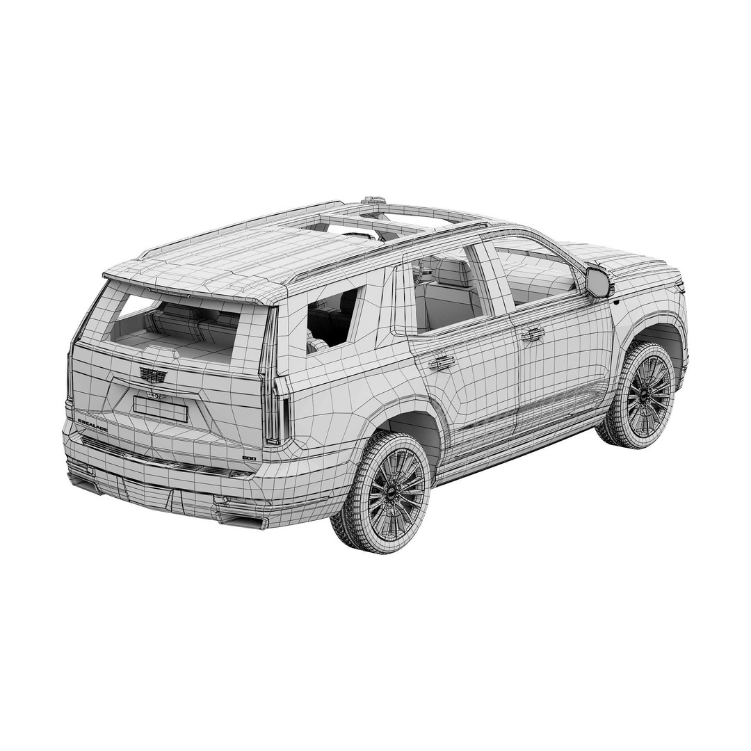 Cadillac Escalade 2025 3D Model – High Poly SUV Asset, FBX & OBJ