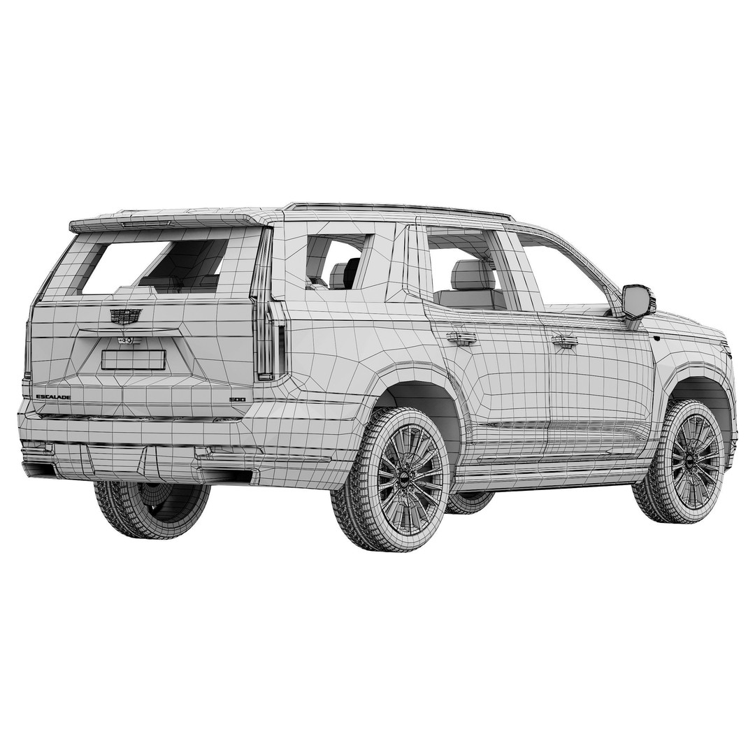Cadillac Escalade 2025 3D Model – High Poly SUV Asset, FBX & OBJ - View 18