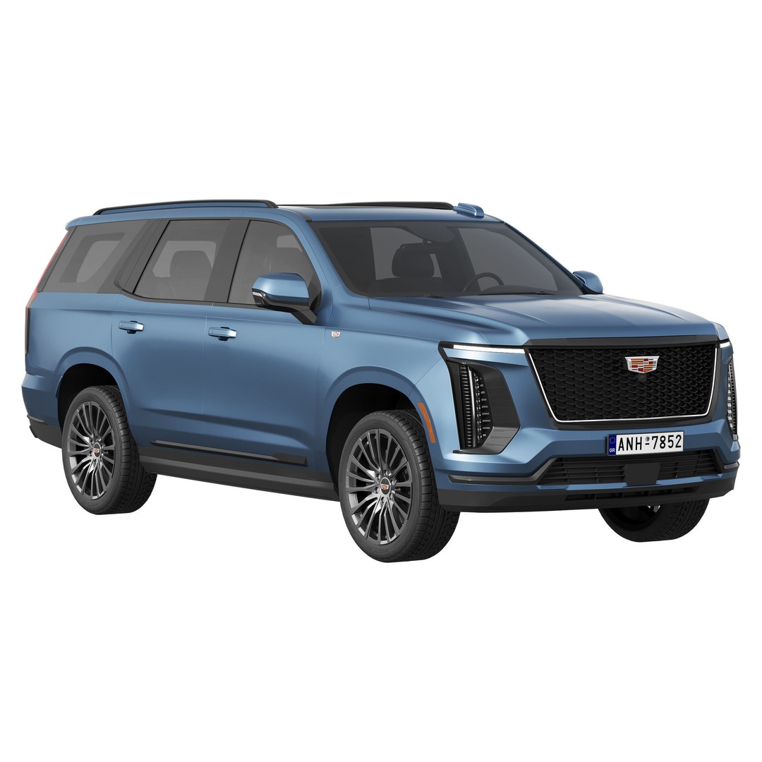 Cadillac Escalade 2025 3D Model – High Poly SUV Asset, FBX & OBJ - View 3