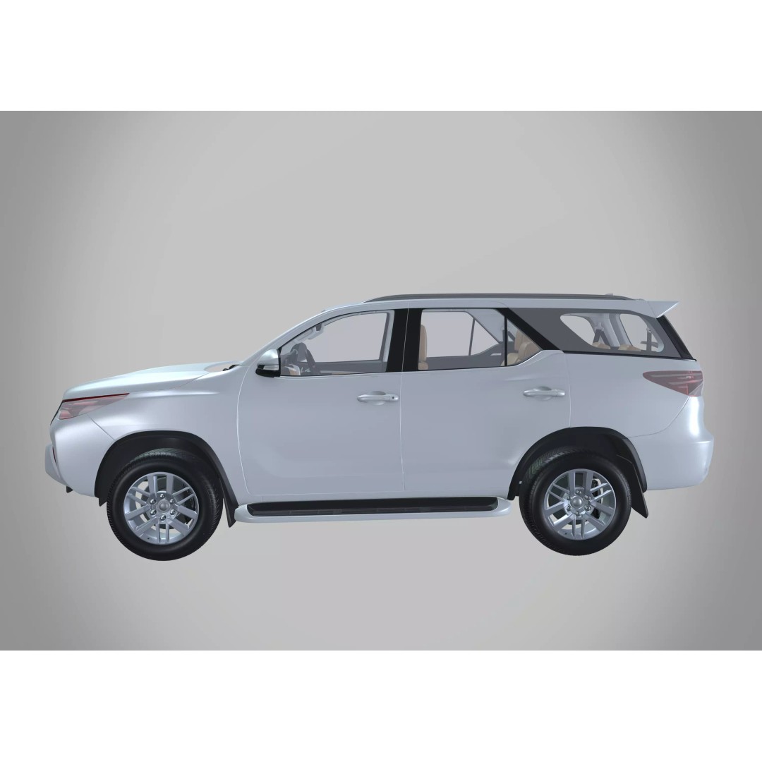Toyota Fortuner 3D Model – High Poly SUV Asset, FBX, PBR Textures - View 2
