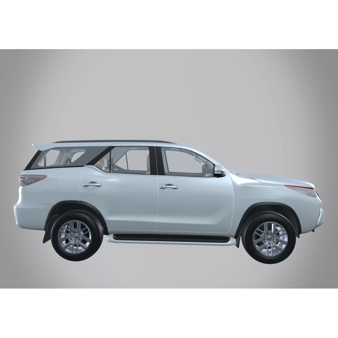 Toyota Fortuner 3D Model – High Poly SUV Asset, FBX, PBR Textures - View 4