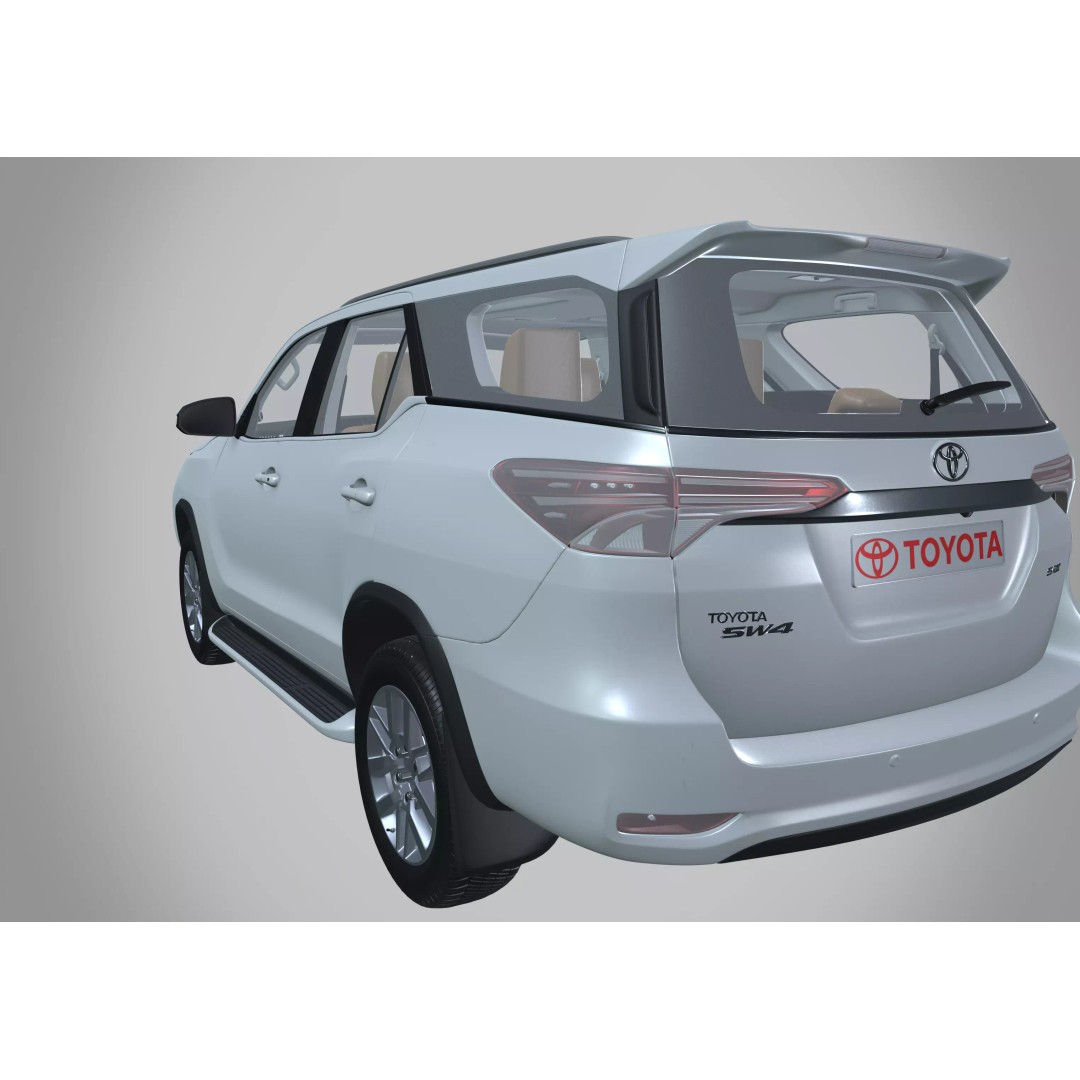 Toyota Fortuner 3D Model – High Poly SUV Asset, FBX, PBR Textures - View 8