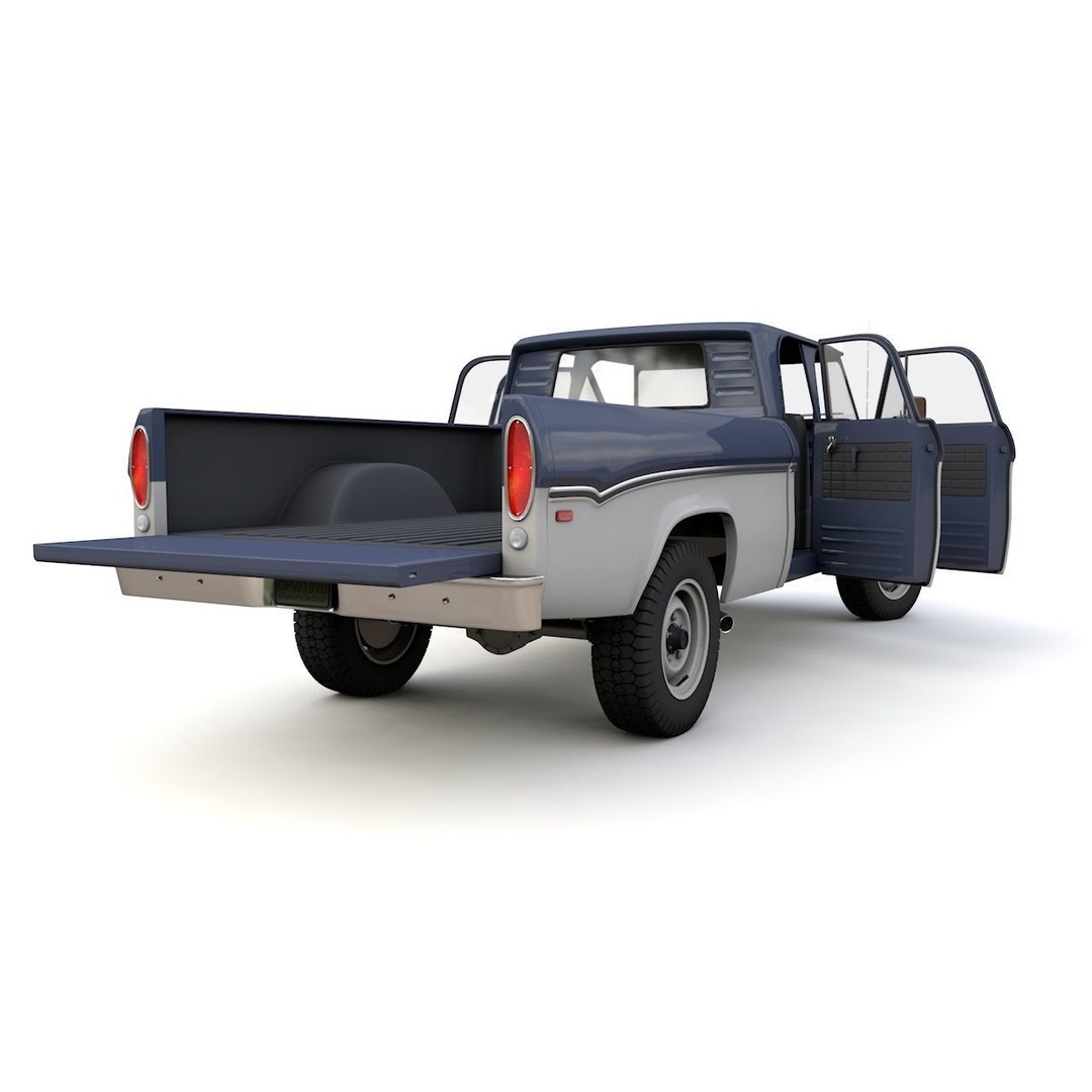 Dodge Power Wagon 3D Model – Highly Detailed Classic Truck, FBX, OBJ - View 12