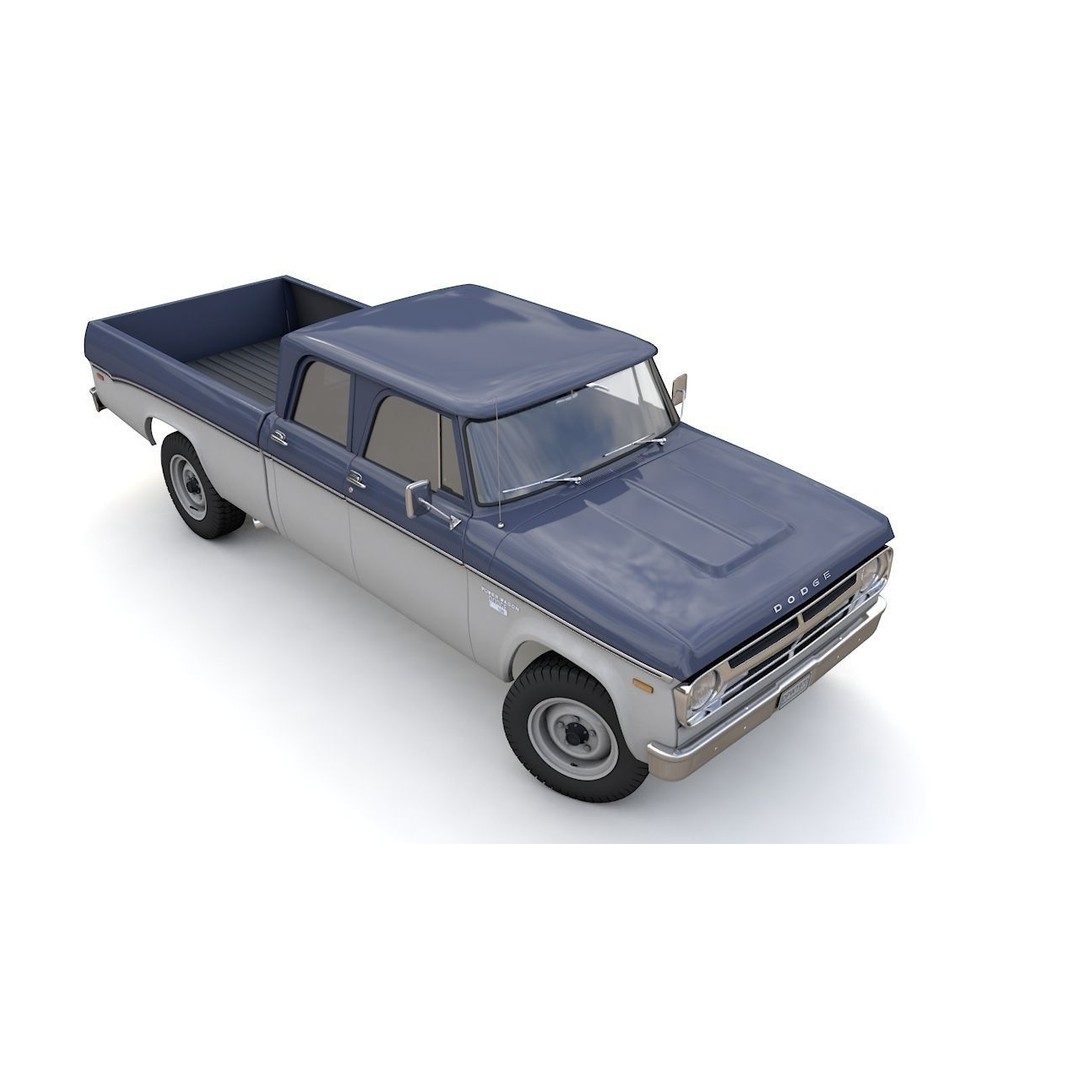 Dodge Power Wagon 3D Model – Highly Detailed Classic Truck, FBX, OBJ - View 14