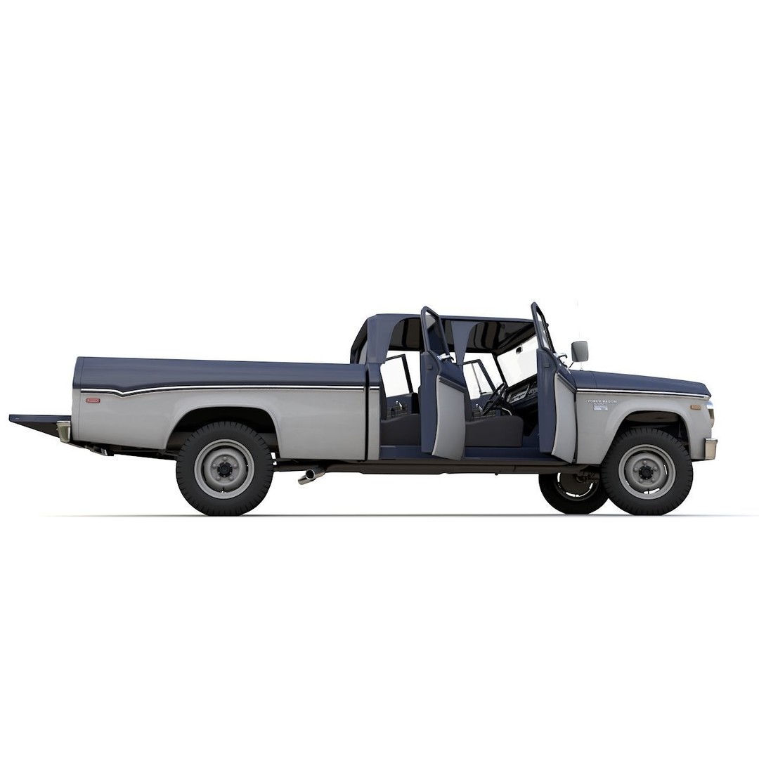 Dodge Power Wagon 3D Model – Highly Detailed Classic Truck, FBX, OBJ - View 17