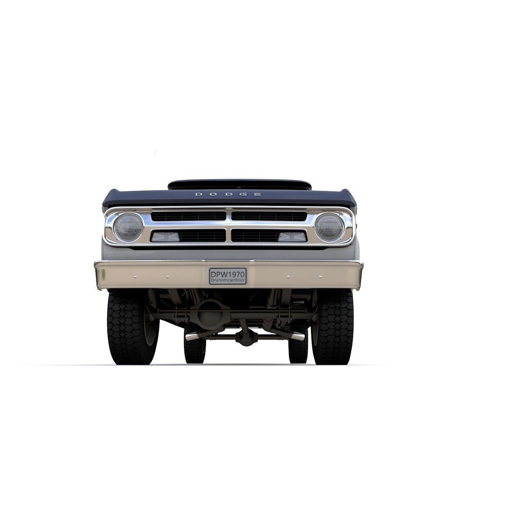 Dodge Power Wagon 3D Model – Highly Detailed Classic Truck, FBX, OBJ - View 18