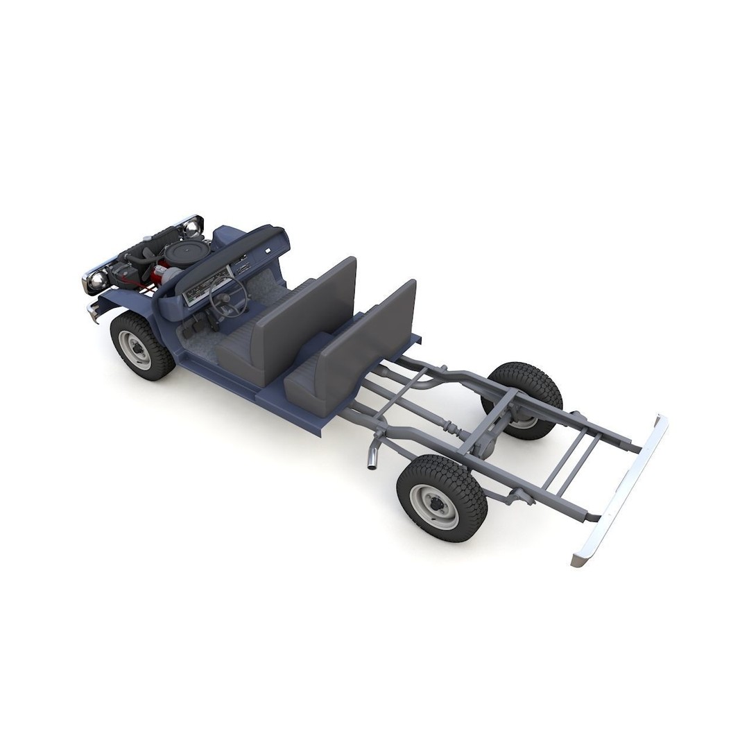 Dodge Power Wagon 3D Model – Highly Detailed Classic Truck, FBX, OBJ - View 19