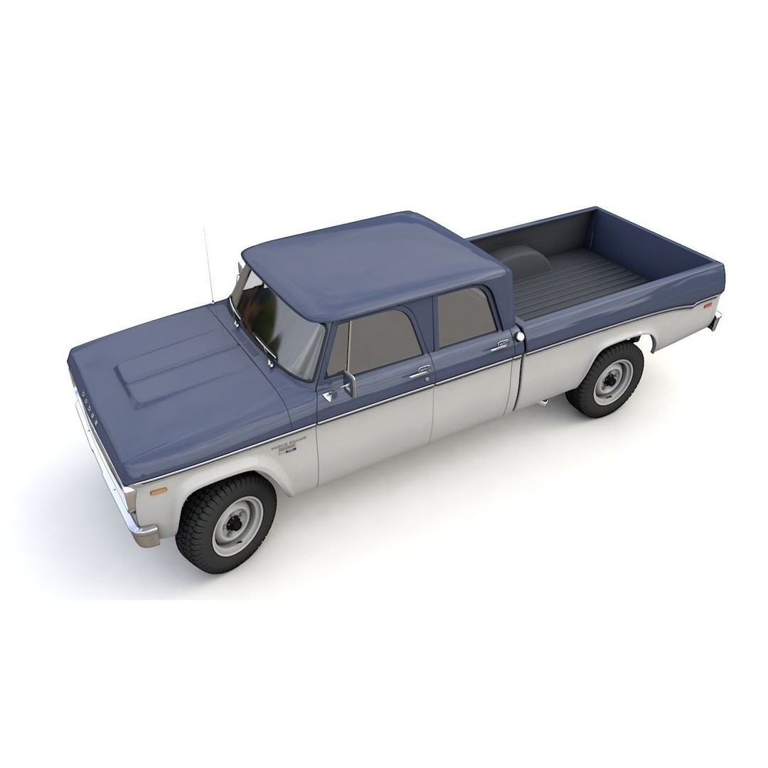 Dodge Power Wagon 3D Model – Highly Detailed Classic Truck, FBX, OBJ - View 5