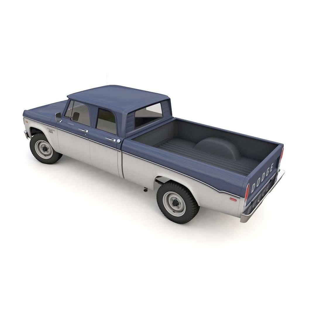 Dodge Power Wagon 3D Model – Highly Detailed Classic Truck, FBX, OBJ - View 9