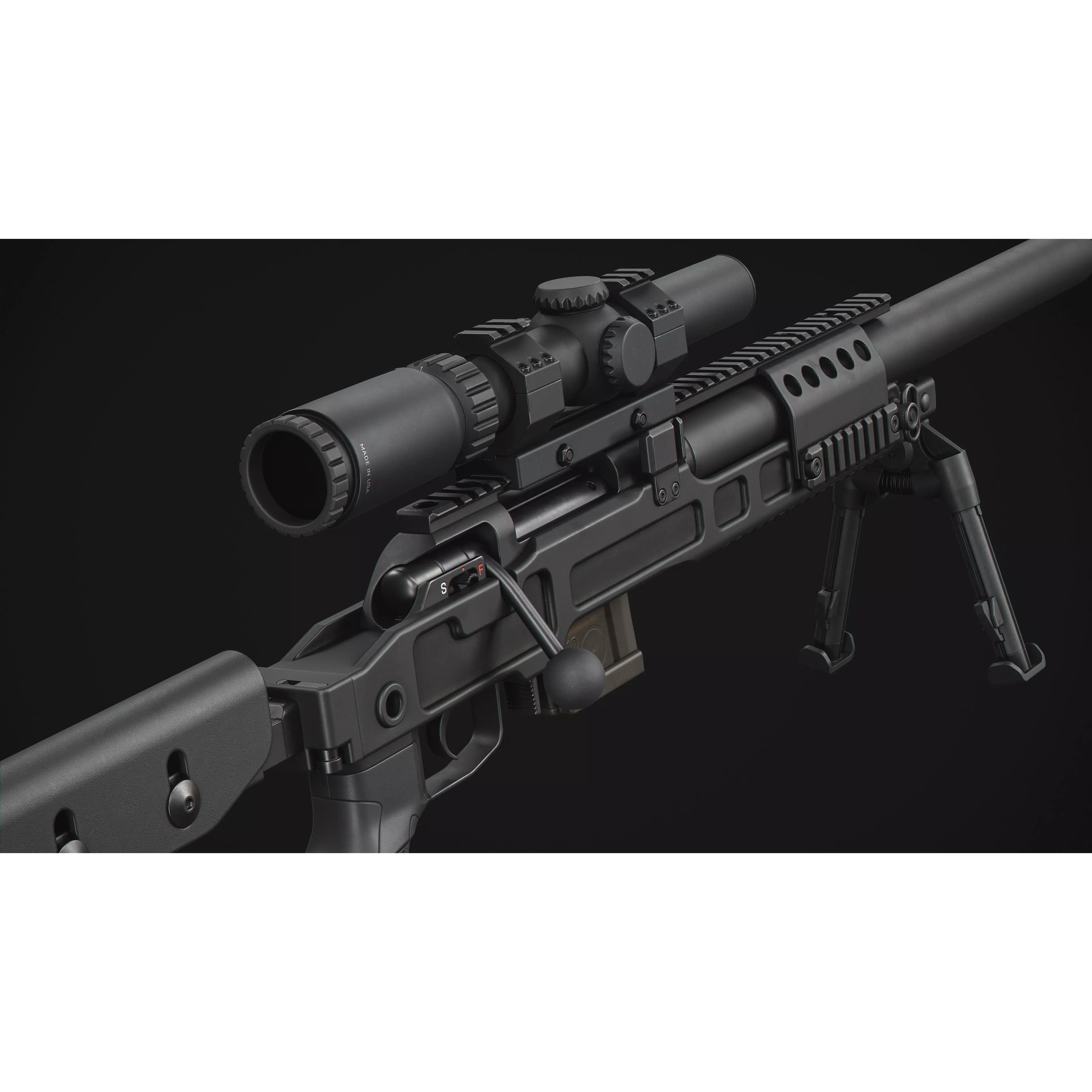 SPR300 Sniper Rifle - Low-Poly Game-Ready 3D Model - View 2