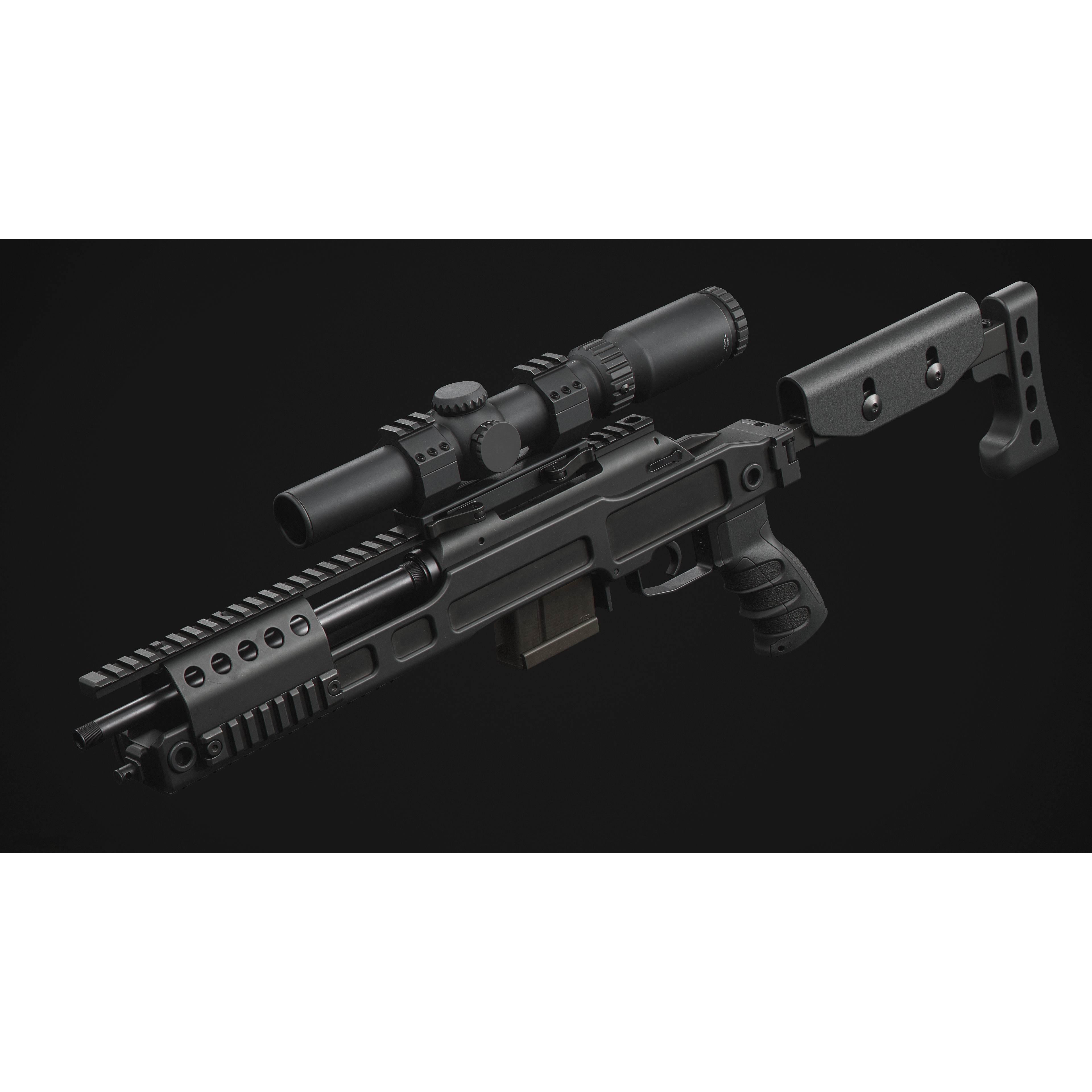 SPR300 Sniper Rifle - Low-Poly Game-Ready 3D Model - View 4
