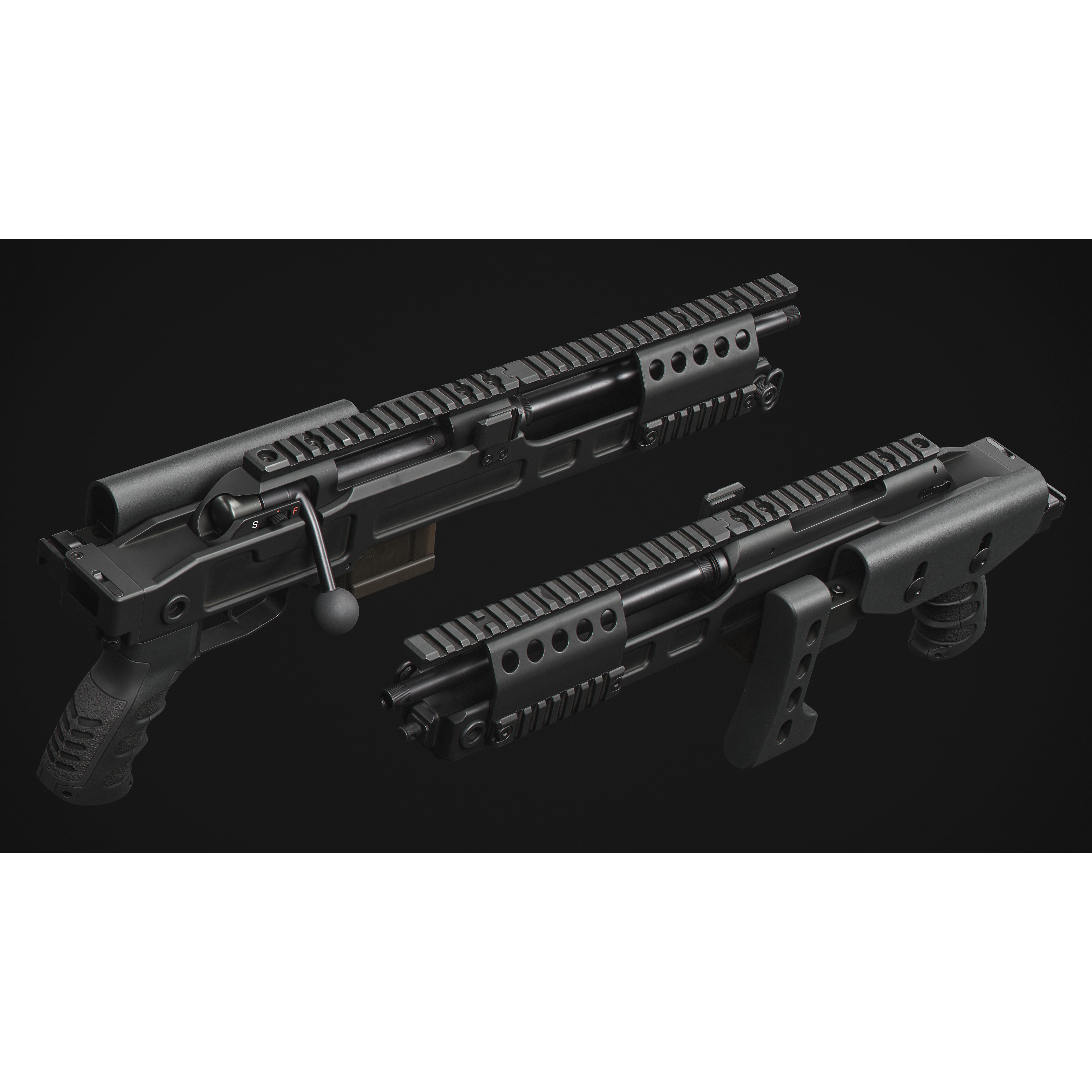 SPR300 Sniper Rifle - Low-Poly Game-Ready 3D Model - View 8