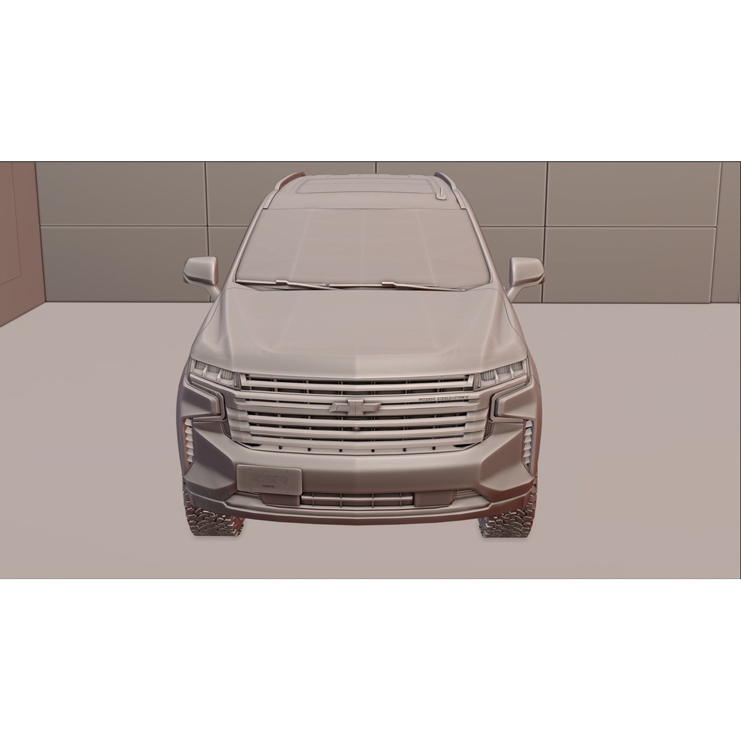 Chevrolet Tahoe 2022 3D Model – High Poly SUV with Detailed Interior, FBX - View 11