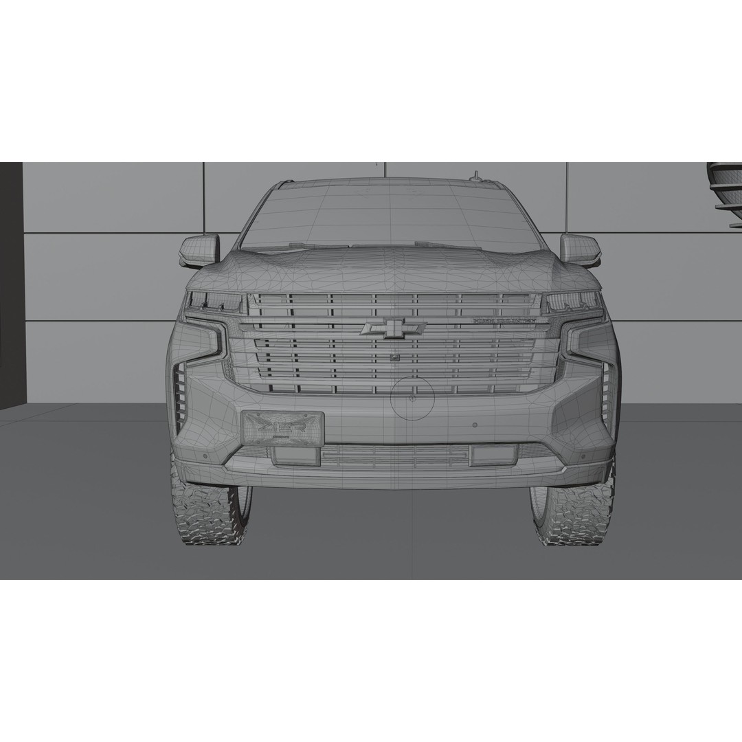 Chevrolet Tahoe 2022 3D Model – High Poly SUV with Detailed Interior, FBX - View 13