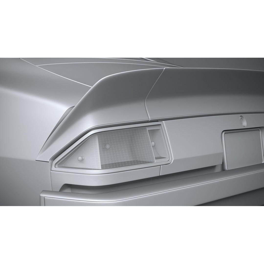 Chevrolet Camaro 3D Model – Classic 1974 Coupe with Textures - View 26