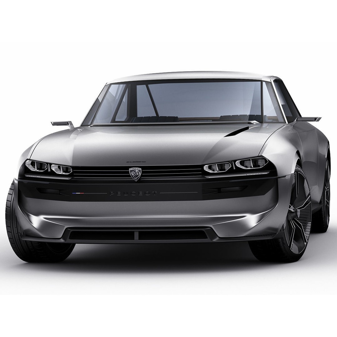 Peugeot E-Legend Concept 3D Model – Detailed Exterior, Game-Ready Formats - View 12