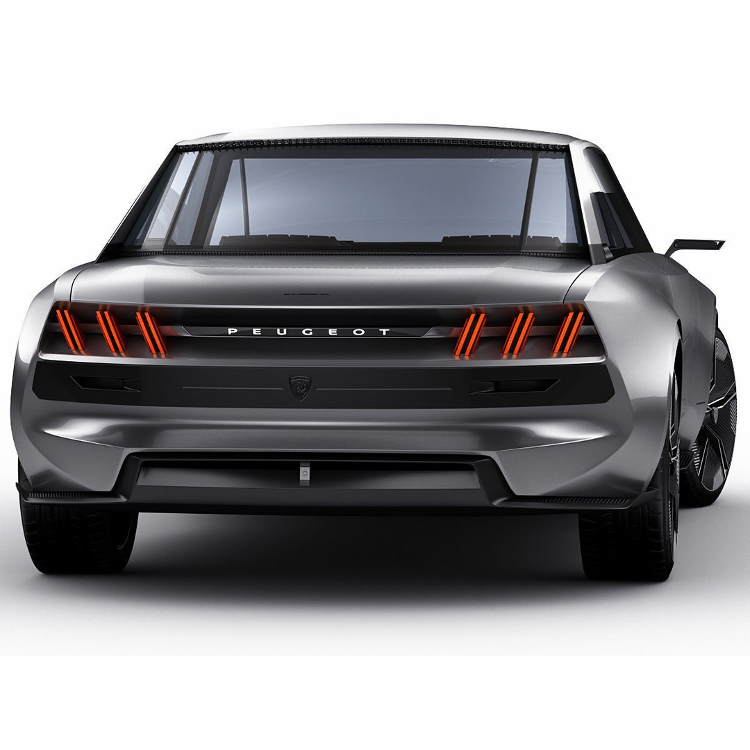 Peugeot E-Legend Concept 3D Model – Detailed Exterior, Game-Ready Formats - View 13