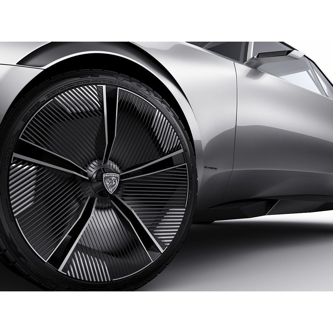 Peugeot E-Legend Concept 3D Model – Detailed Exterior, Game-Ready Formats - View 14