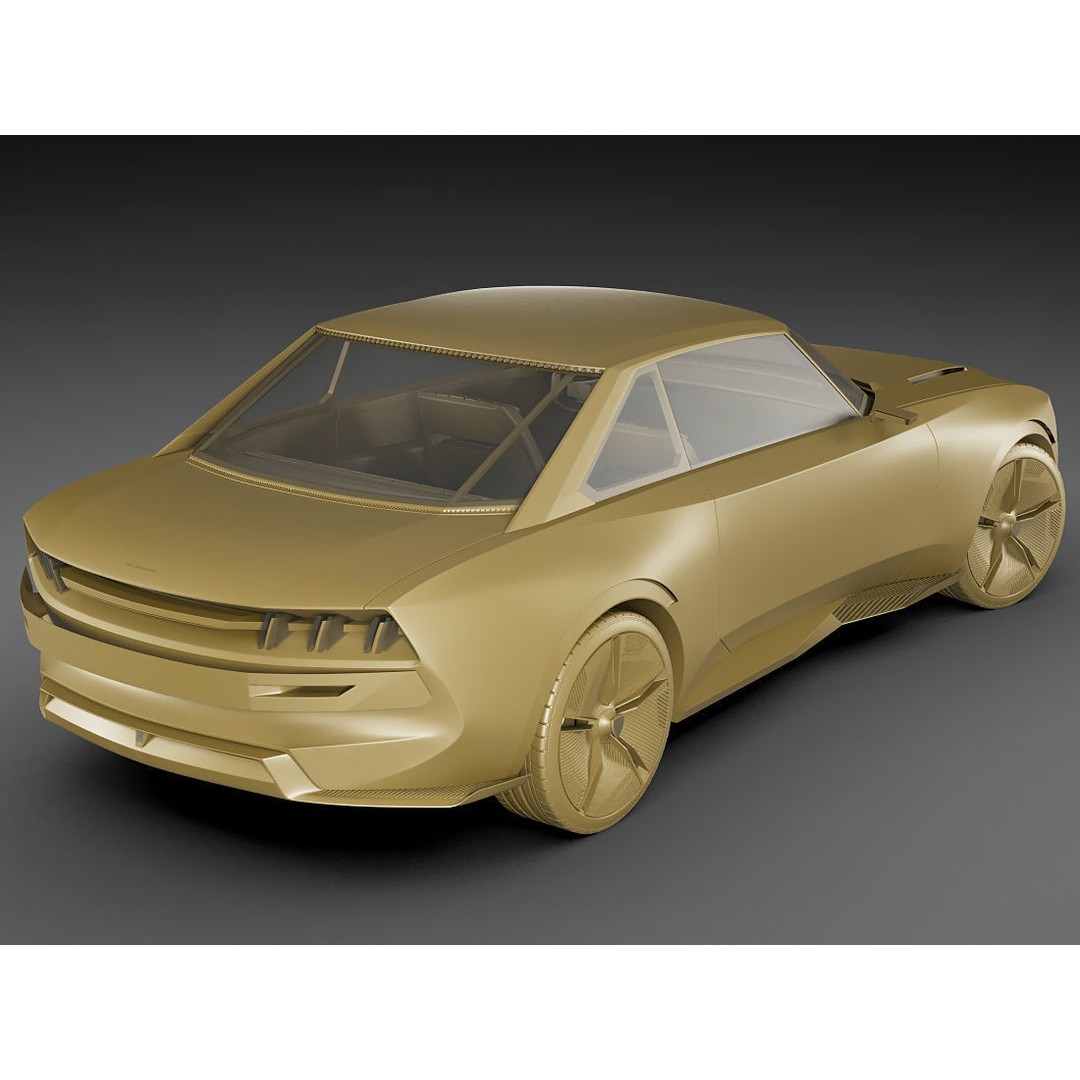 Peugeot E-Legend Concept 3D Model – Detailed Exterior, Game-Ready Formats - View 18