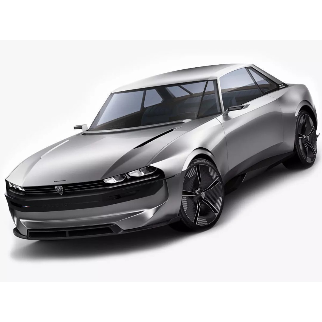 Peugeot E-Legend Concept 3D Model – Detailed Exterior, Game-Ready Formats - View 2