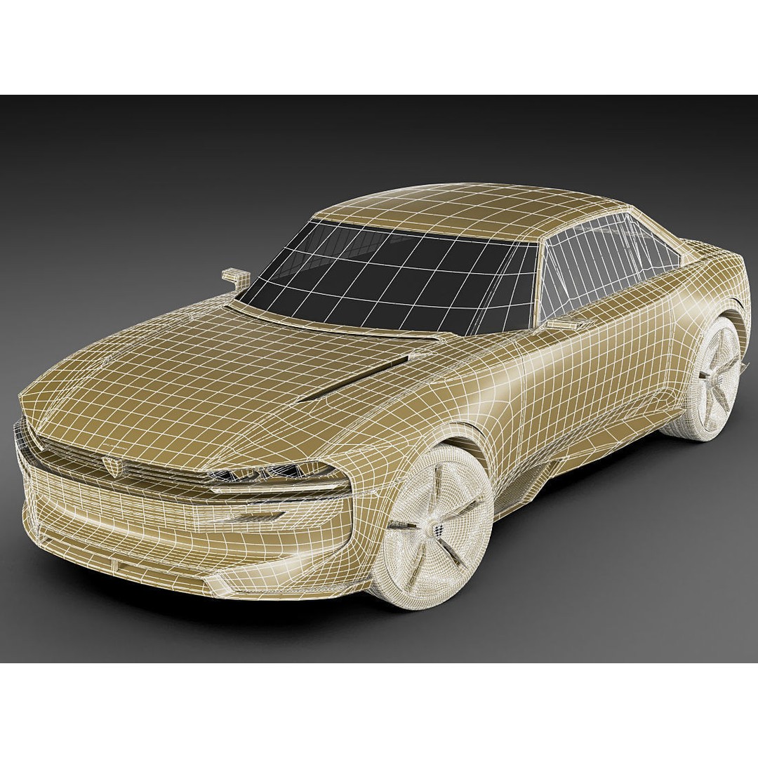 Peugeot E-Legend Concept 3D Model – Detailed Exterior, Game-Ready Formats - View 21