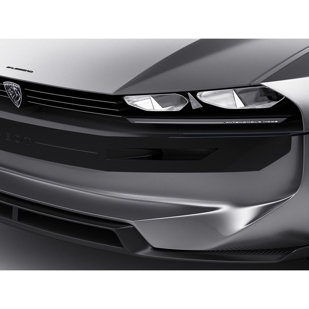 Peugeot E-Legend Concept 3D Model – Detailed Exterior, Game-Ready Formats - View 5