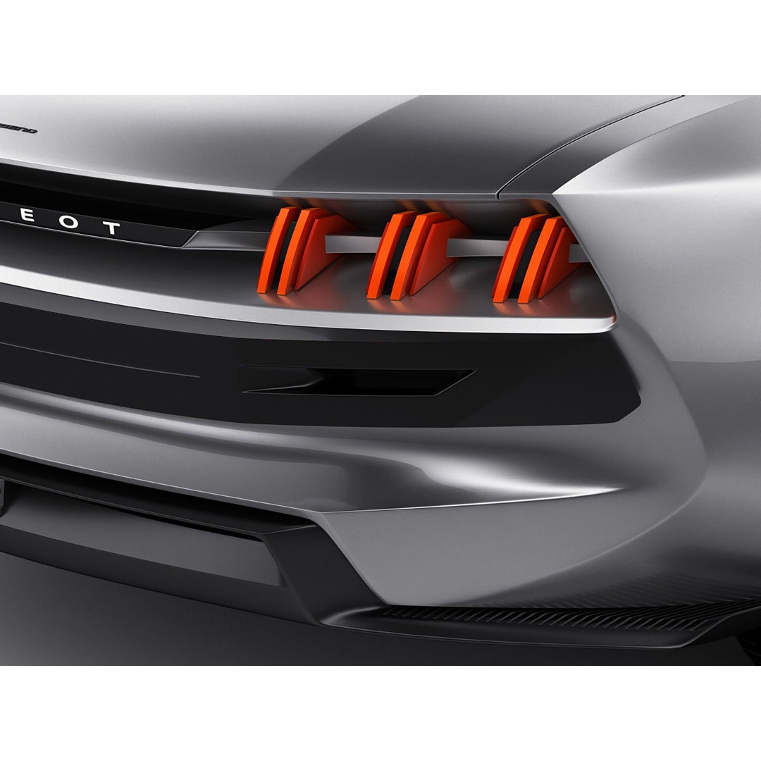 Peugeot E-Legend Concept 3D Model – Detailed Exterior, Game-Ready Formats - View 6