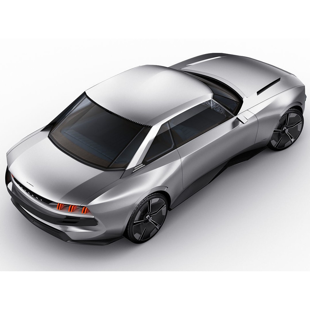 Peugeot E-Legend Concept 3D Model – Detailed Exterior, Game-Ready Formats - View 8