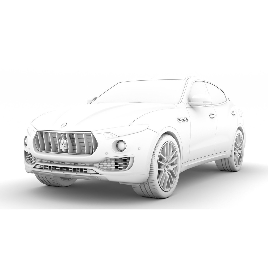 Maserati Levante GranLusso Royale 2020 3D Model – High Poly Luxury SUV, FBX - View 24
