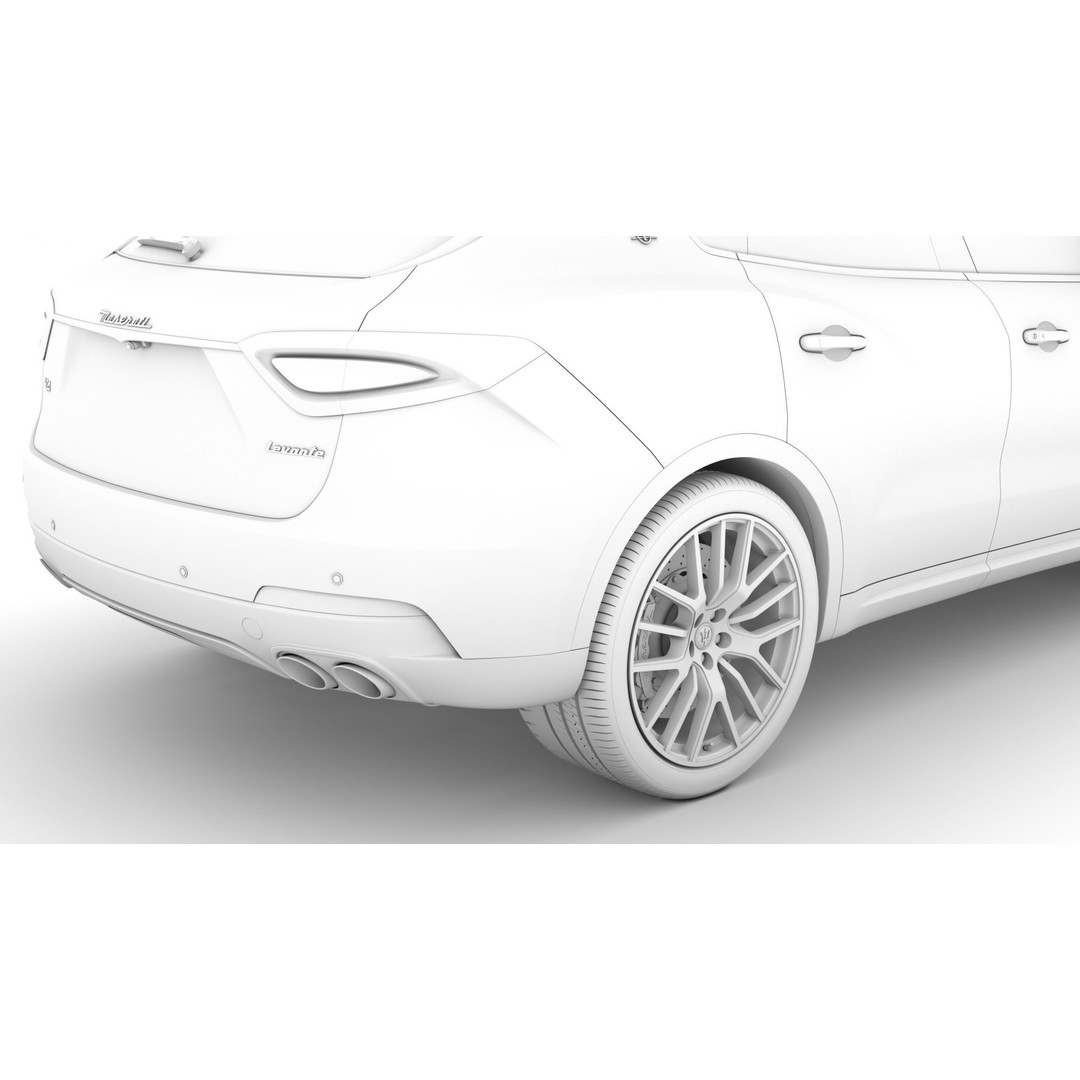 Maserati Levante GranLusso Royale 2020 3D Model – High Poly Luxury SUV, FBX - View 26