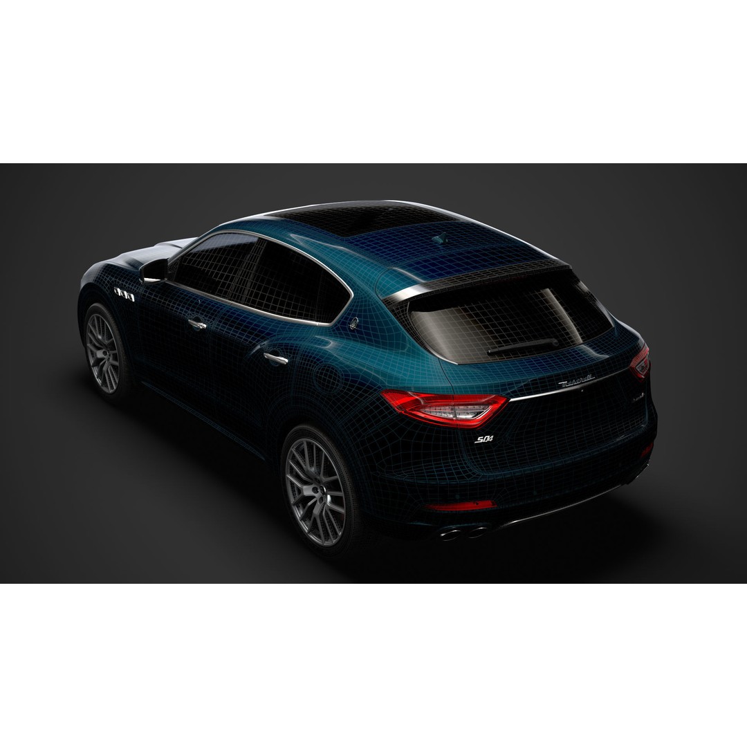 Maserati Levante GranLusso Royale 2020 3D Model – High Poly Luxury SUV, FBX - View 33