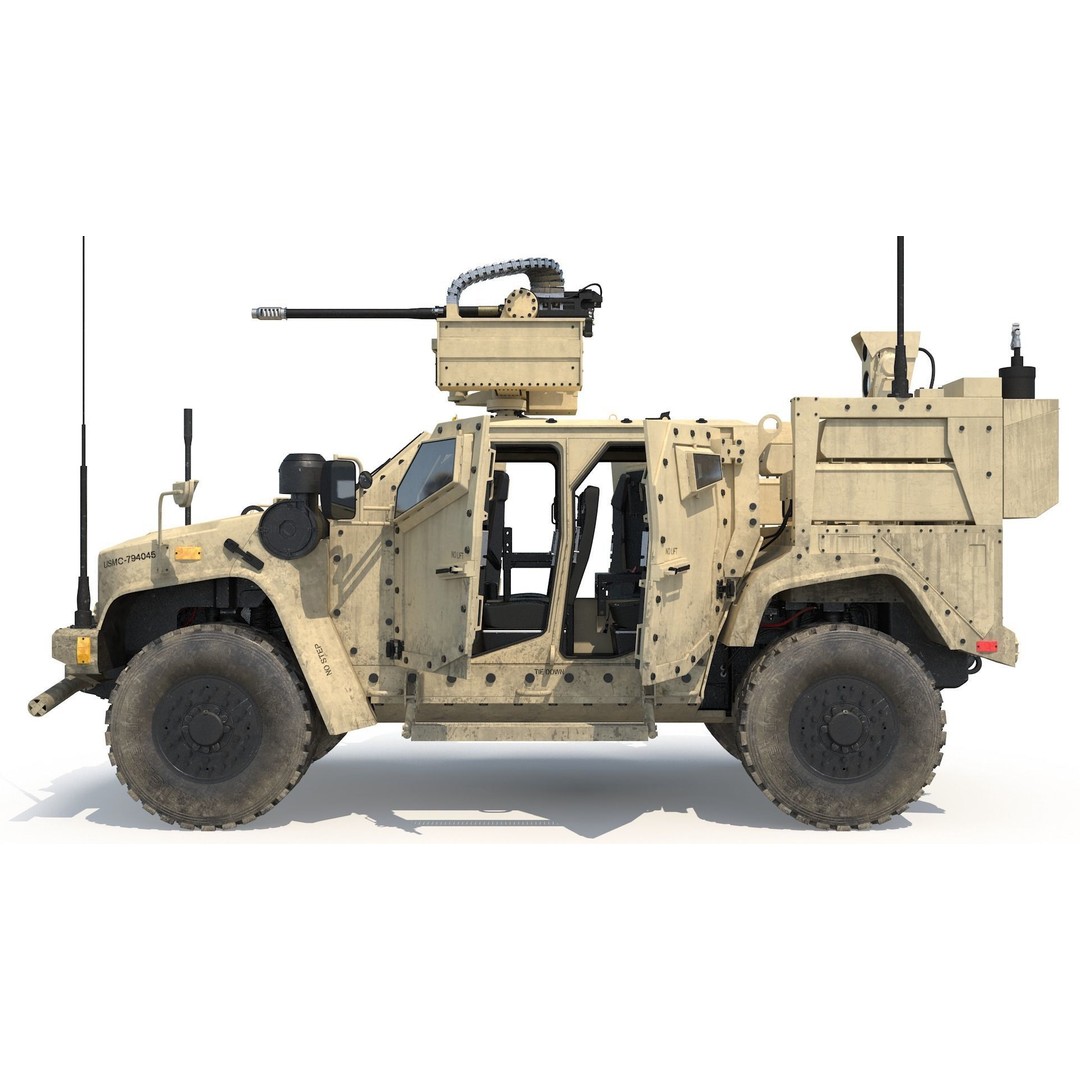 Oshkosh JLTV 3D Model – High Poly Military Vehicle with PBR Textures - View 12