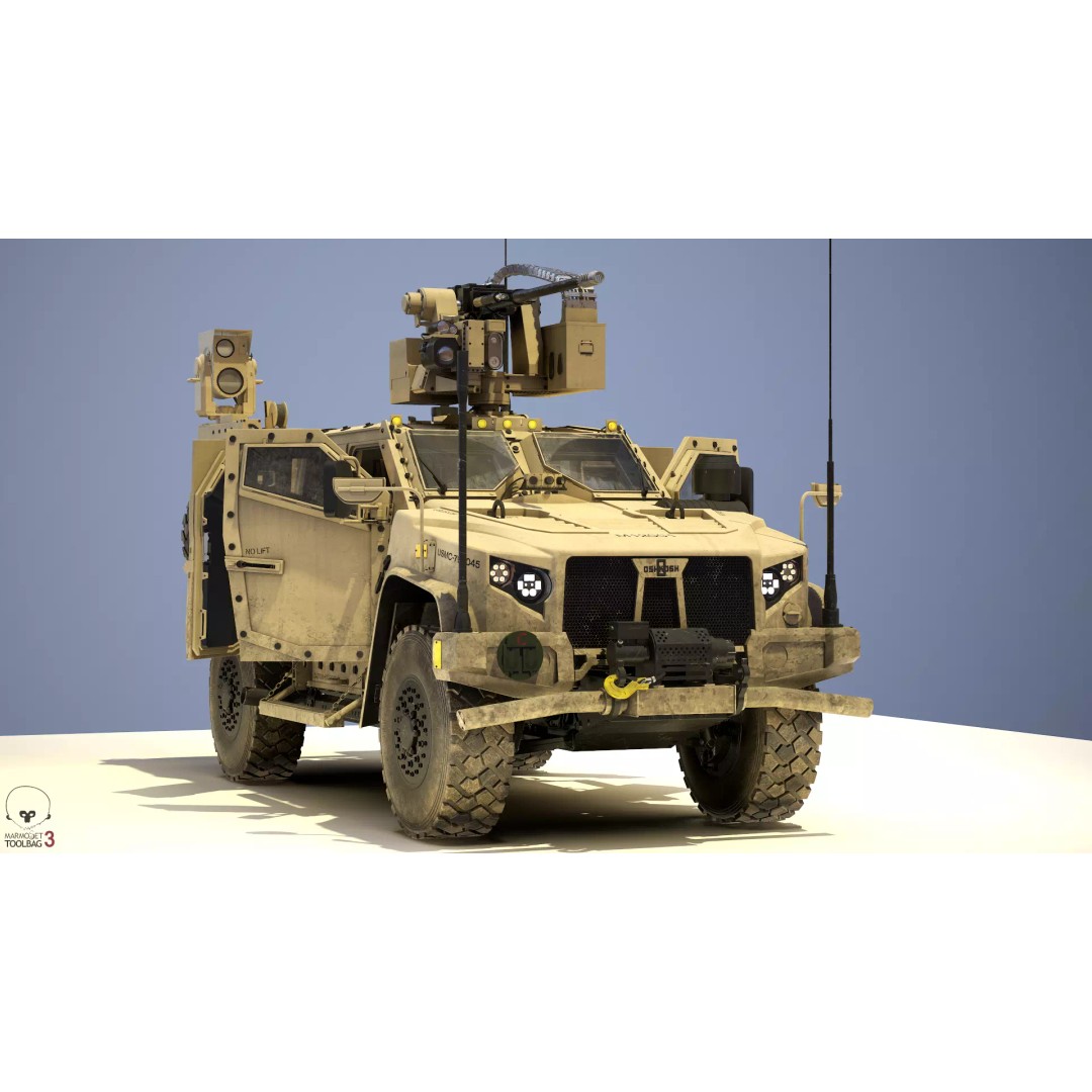 Oshkosh JLTV 3D Model – High Poly Military Vehicle with PBR Textures - View 2
