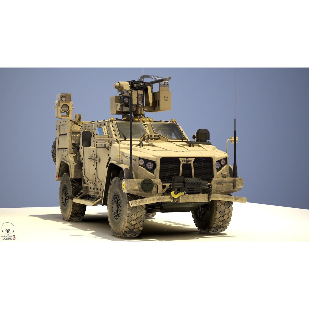 Oshkosh JLTV 3D Model – High Poly Military Vehicle with PBR Textures - View 3