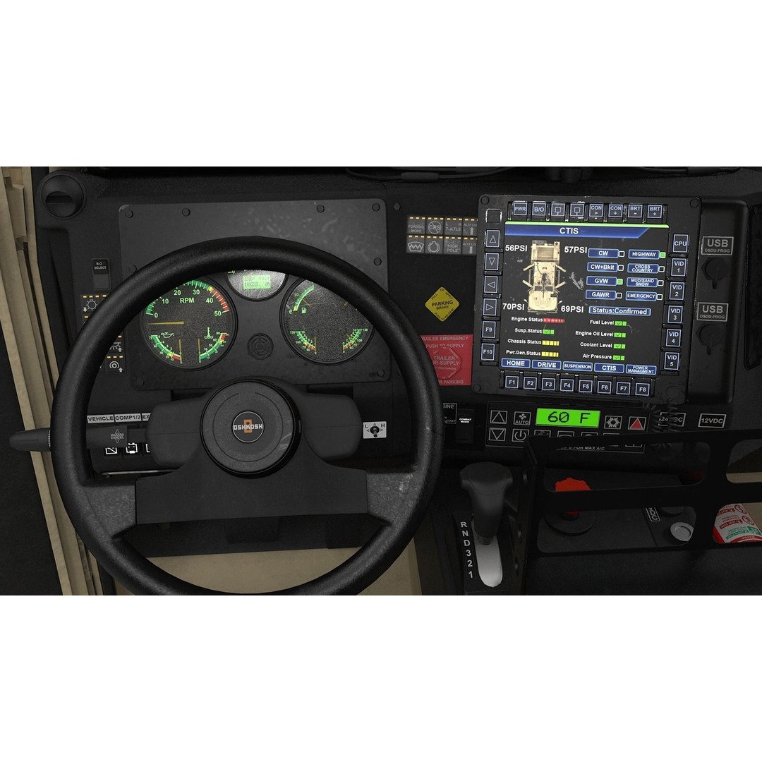 Oshkosh JLTV 3D Model – High Poly Military Vehicle with PBR Textures - View 30