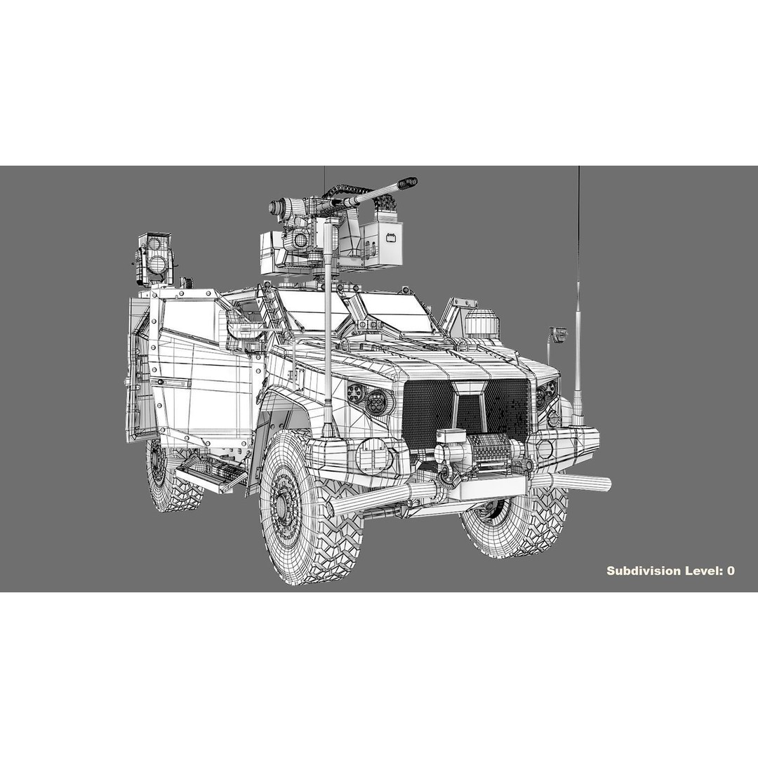 Oshkosh JLTV 3D Model – High Poly Military Vehicle with PBR Textures - View 32