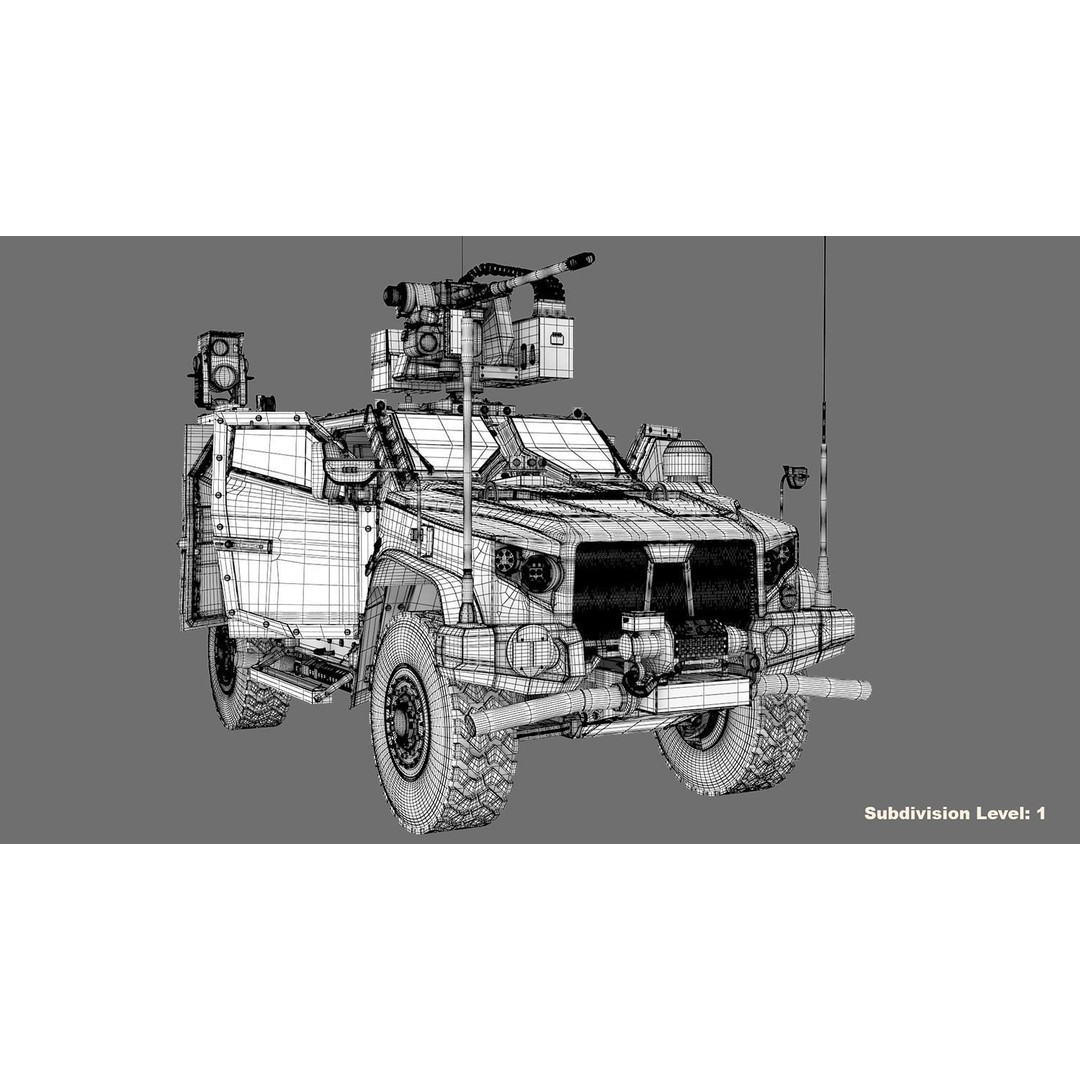 Oshkosh JLTV 3D Model – High Poly Military Vehicle with PBR Textures - View 33