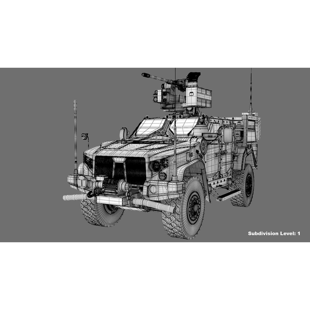 Oshkosh JLTV 3D Model – High Poly Military Vehicle with PBR Textures - View 35