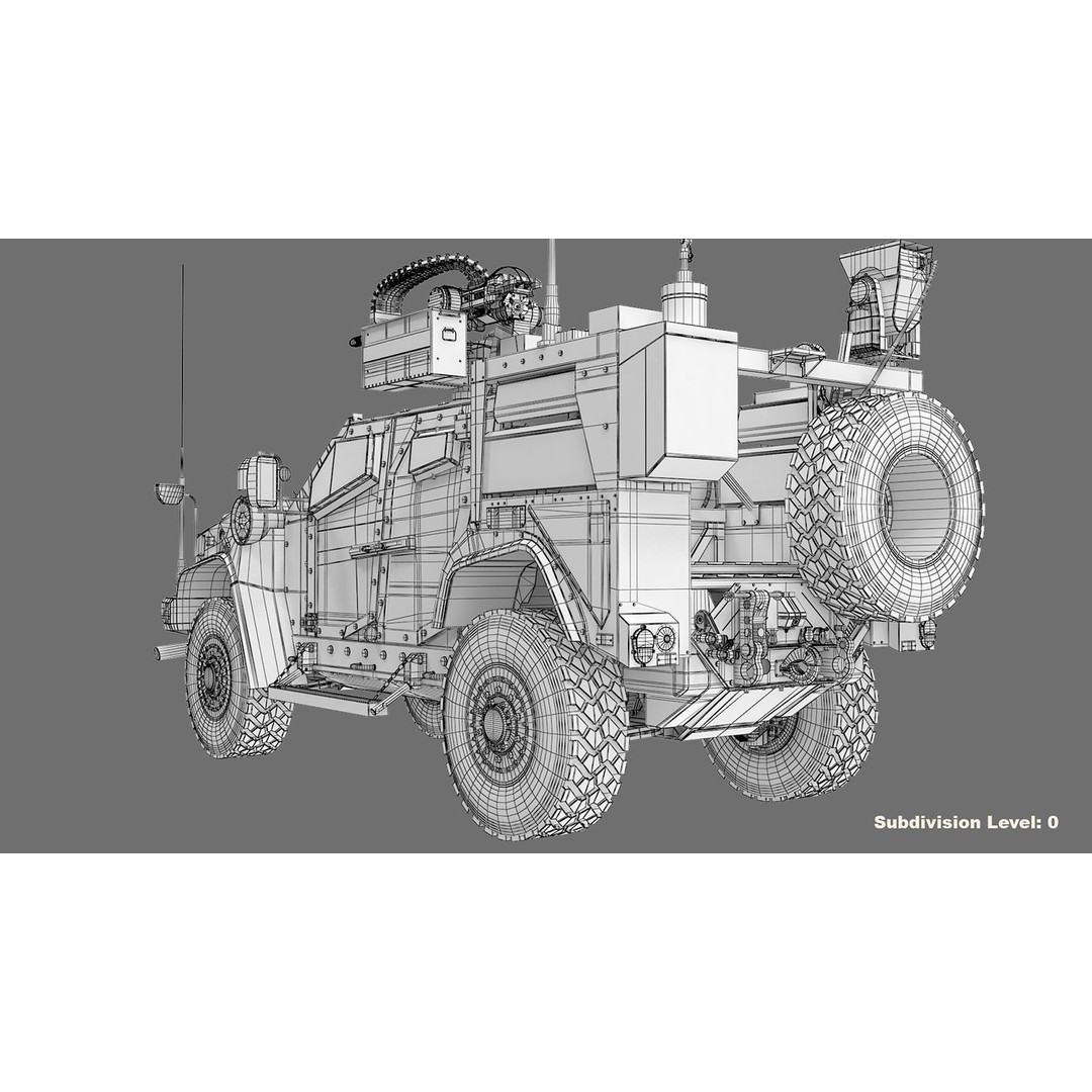 Oshkosh JLTV 3D Model – High Poly Military Vehicle with PBR Textures - View 36