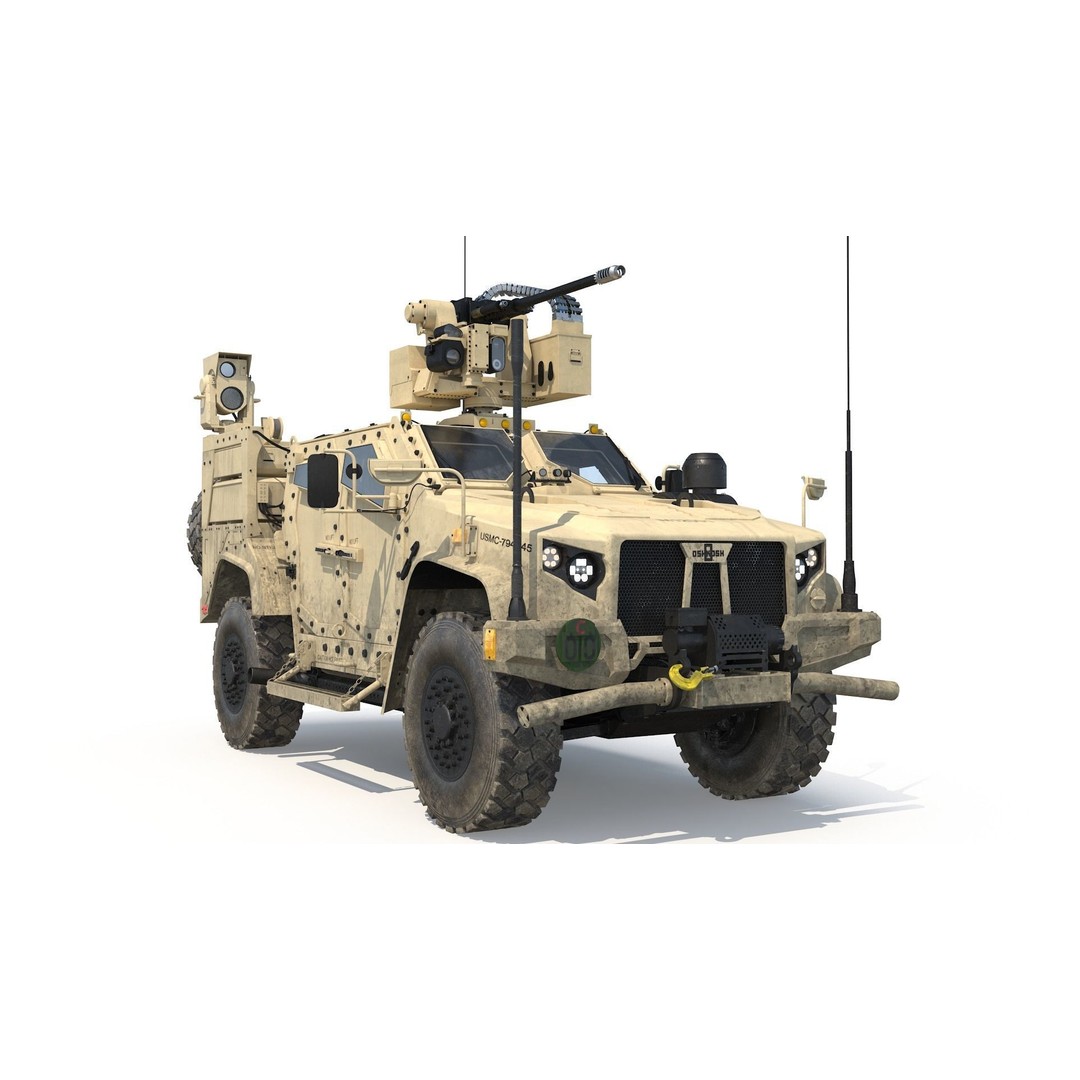 Oshkosh JLTV 3D Model – High Poly Military Vehicle with PBR Textures - View 4