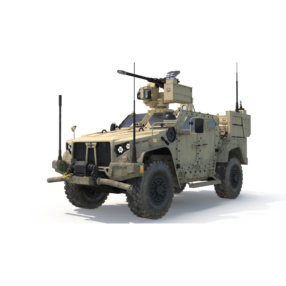 Oshkosh JLTV 3D Model – High Poly Military Vehicle with PBR Textures - View 7