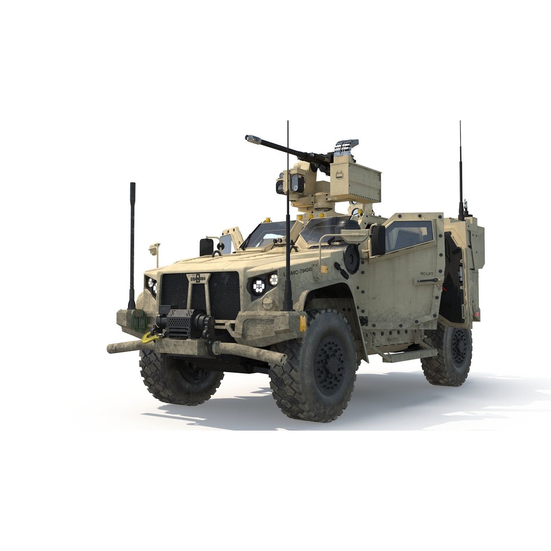 Oshkosh JLTV 3D Model – High Poly Military Vehicle with PBR Textures - View 8