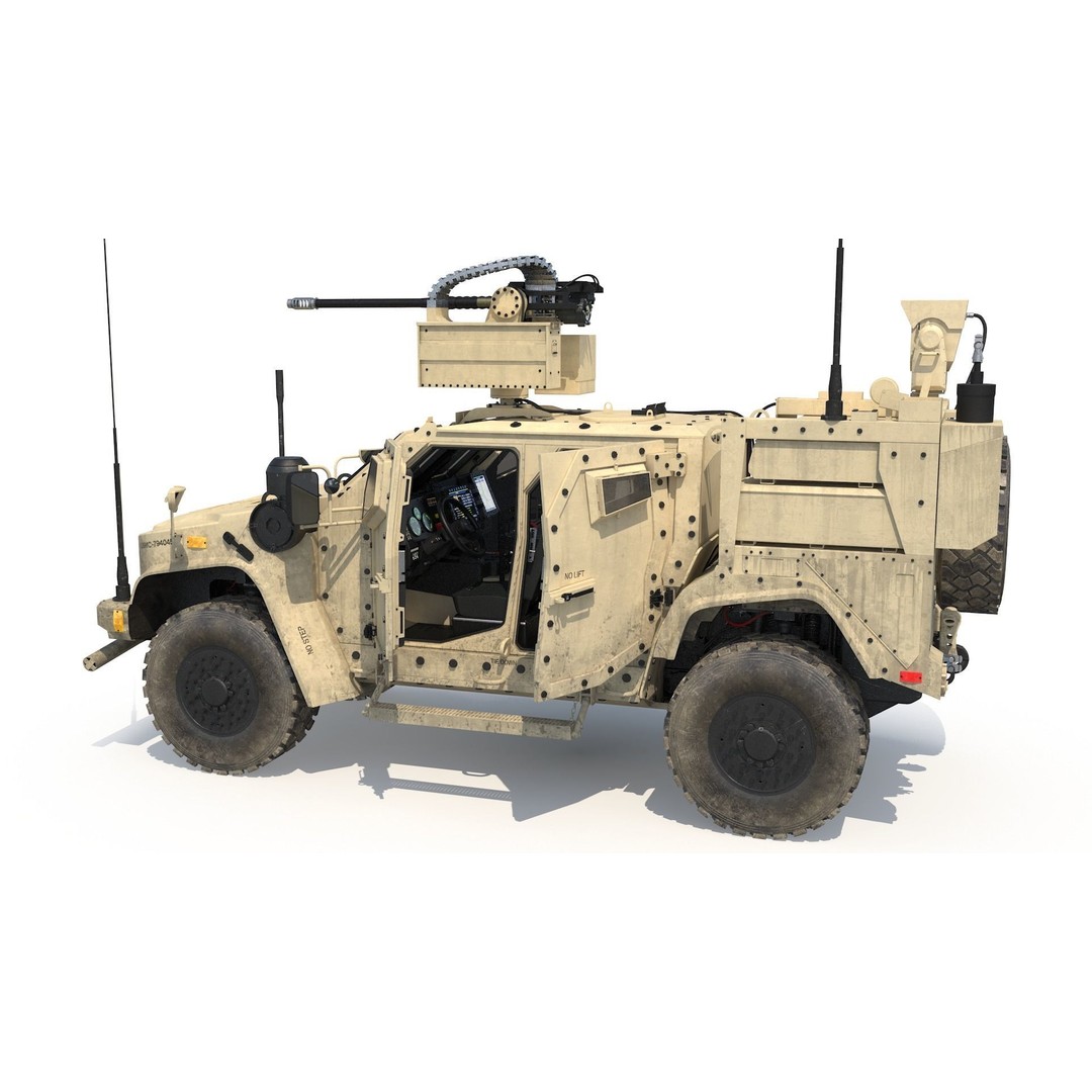 Oshkosh JLTV 3D Model – High Poly Military Vehicle with PBR Textures - View 9