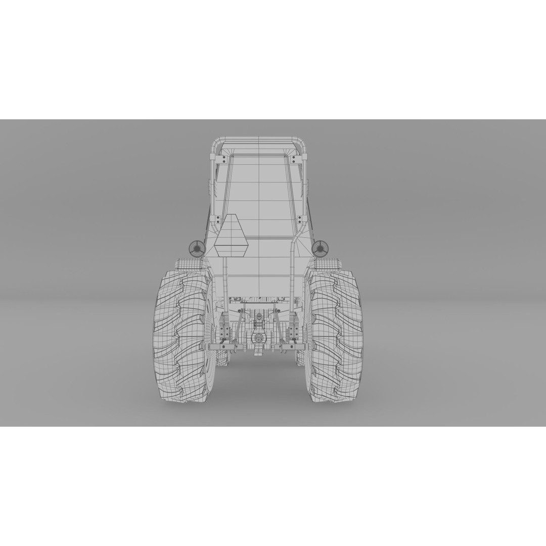 KUBOTA L3200 3D Model – High Detail Steel Cab, FBX, OBJ, Blender - View 22